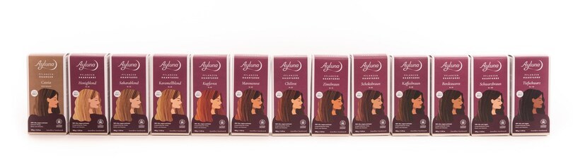 Plant-based hair dyes - Products - Ayluna natural cosmetics